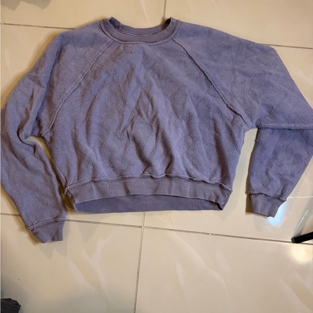 Groceries Organic Cotton Cropped Sweatshirt XS Made in USA